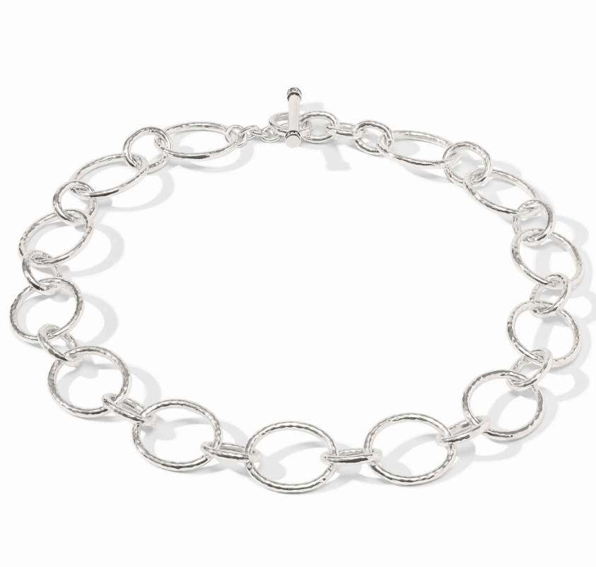 Julie Vos Catalina Light Link Necklace - Silver