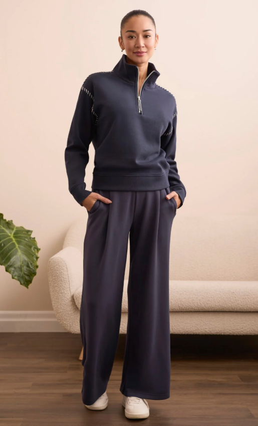 Tribal Techno Lux Wide Leg Pull-On Pants