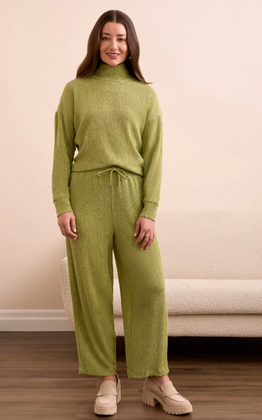Tribal Two-Tone Crinkle Flowy Pant