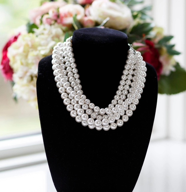 Holly Five Strand Pearl Necklace