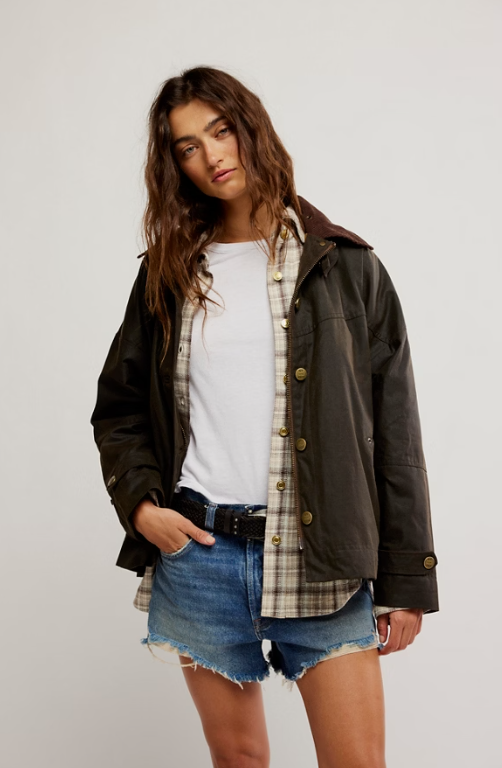 Free People Cori Waxed Jacket