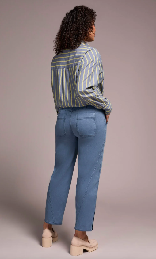 Tribal Stretch Twill Patch Pocket Ankle Pants