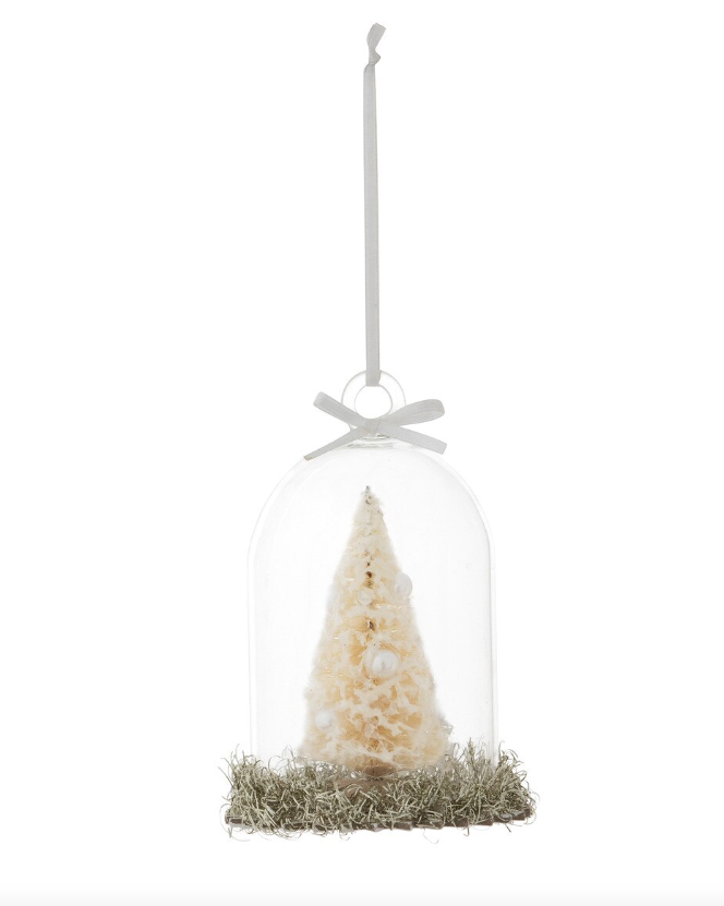 Frosted Tree Cloche Ornament