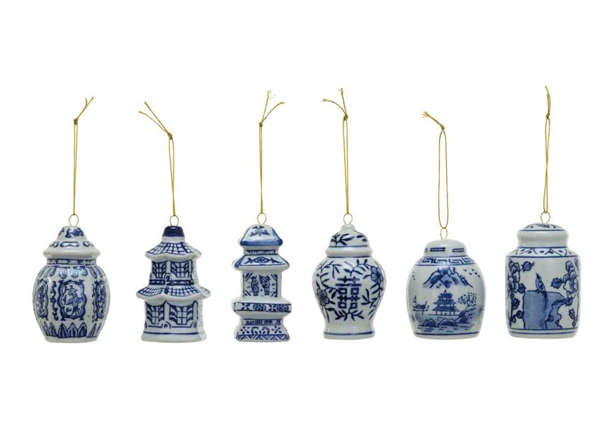 Blue & White Ginger Jar Ornament