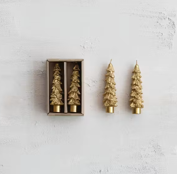 Tree Taper Candles - Set of 2