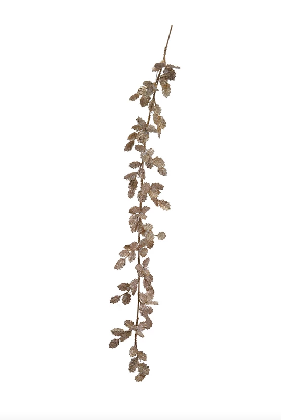 72" Glitter Holly & Crystal Berry Garland