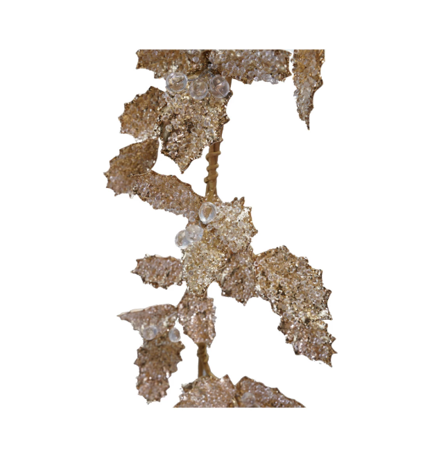 72" Glitter Holly & Crystal Berry Garland