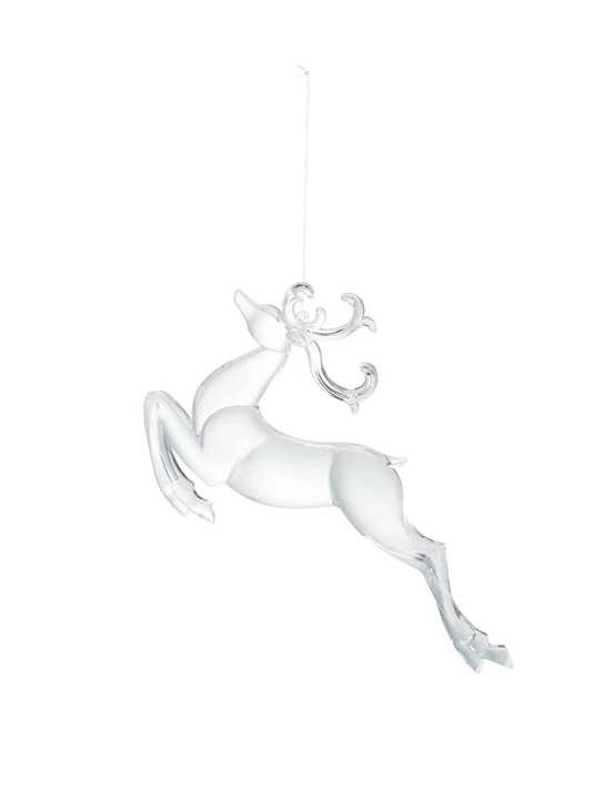 Acrylic Leaping Deer Ornament