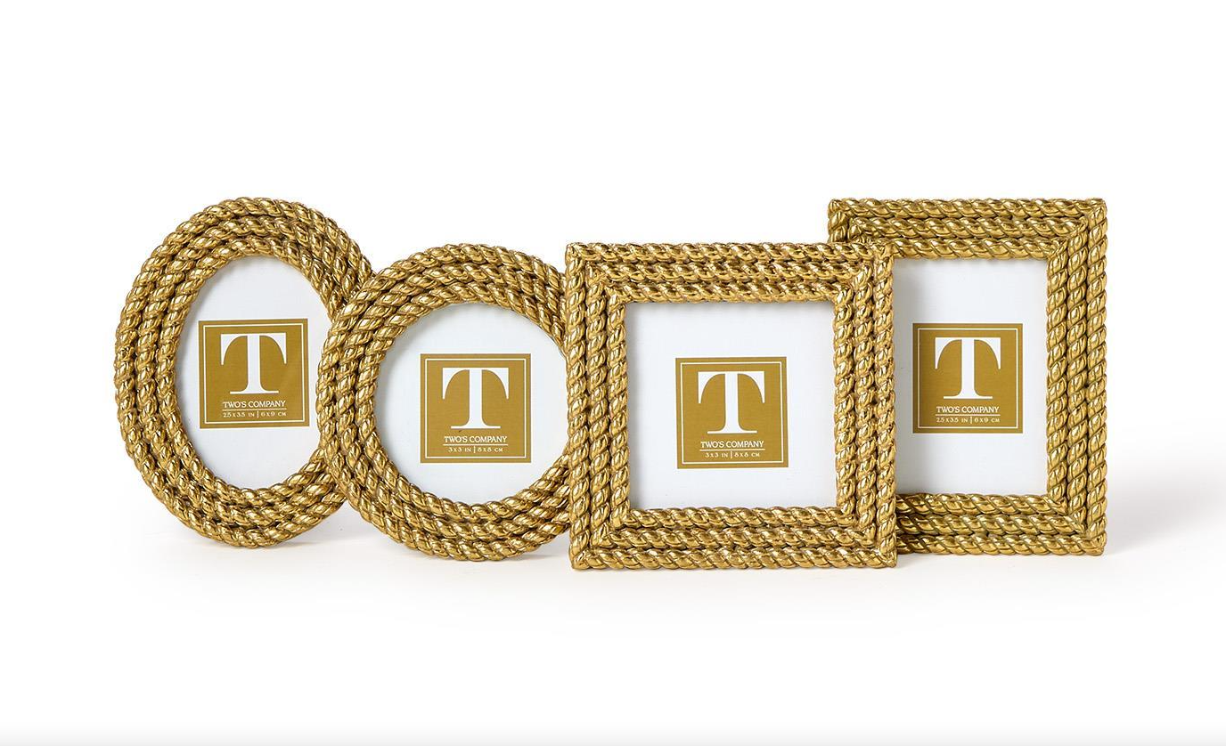 Gold Rope Mini Photo Frame
