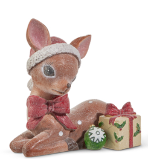 Glittered Vintage Deer