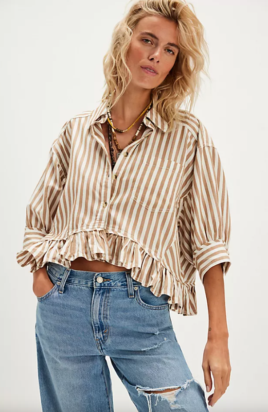 Free People Bailey Stripe Shirt