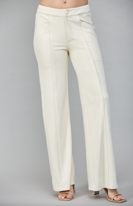 Murphy Suede Wide Leg Pant