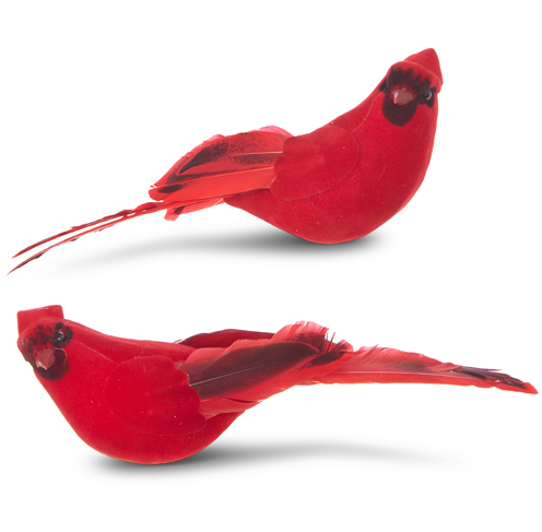 Large 7" Clip on Cardinal Ornament