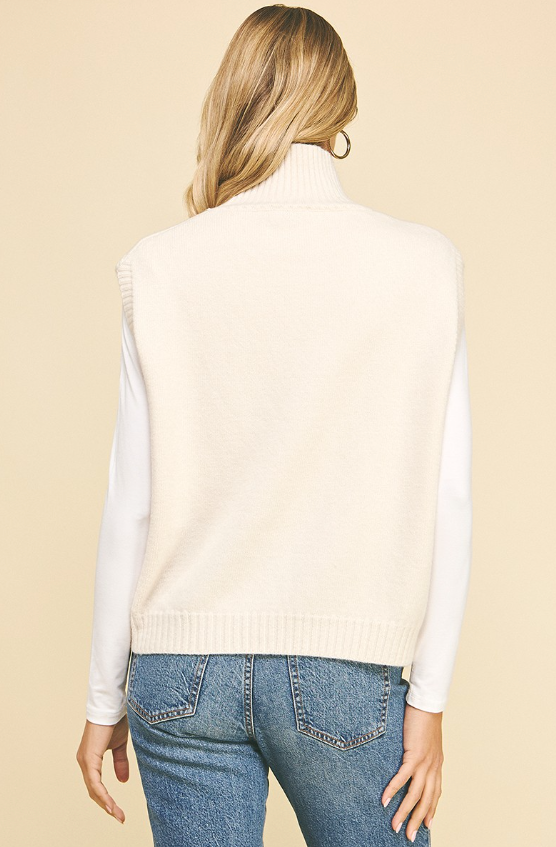 Veda Mock Neck Sweater Vest