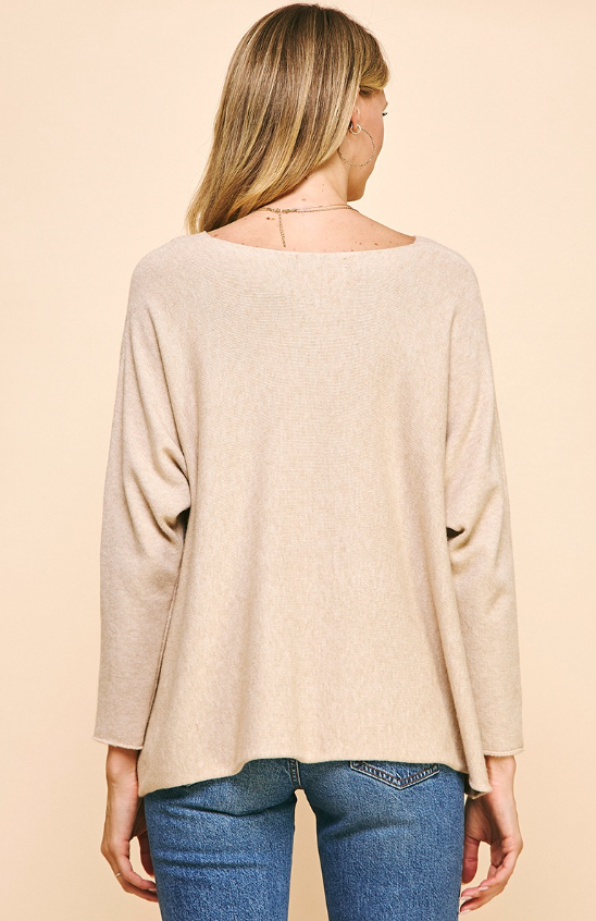 Kayla Soft V Neck Knit Sweater