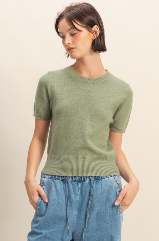 Alayna Short Sleeve Sweater Top