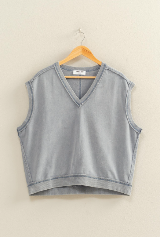 Daniella V Neck Sleeveless Casual Vest