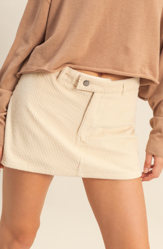 Matilda Corduroy Mini Skort