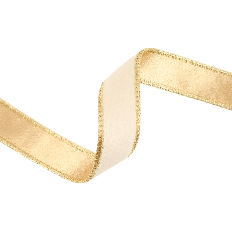 10yds Classic Velvet Reversible Wired Ribbon