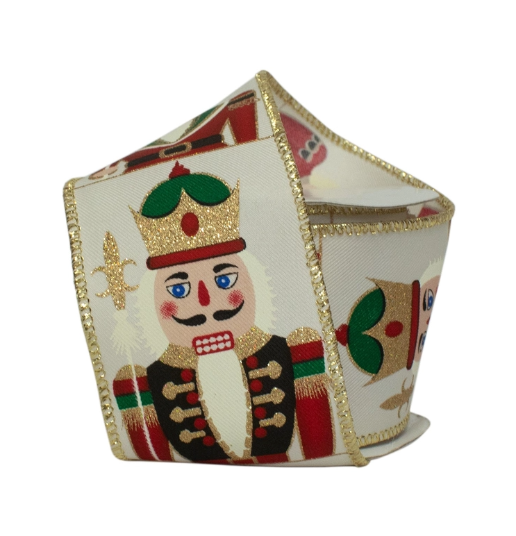 10yds Nutcracker Wired Ribbon