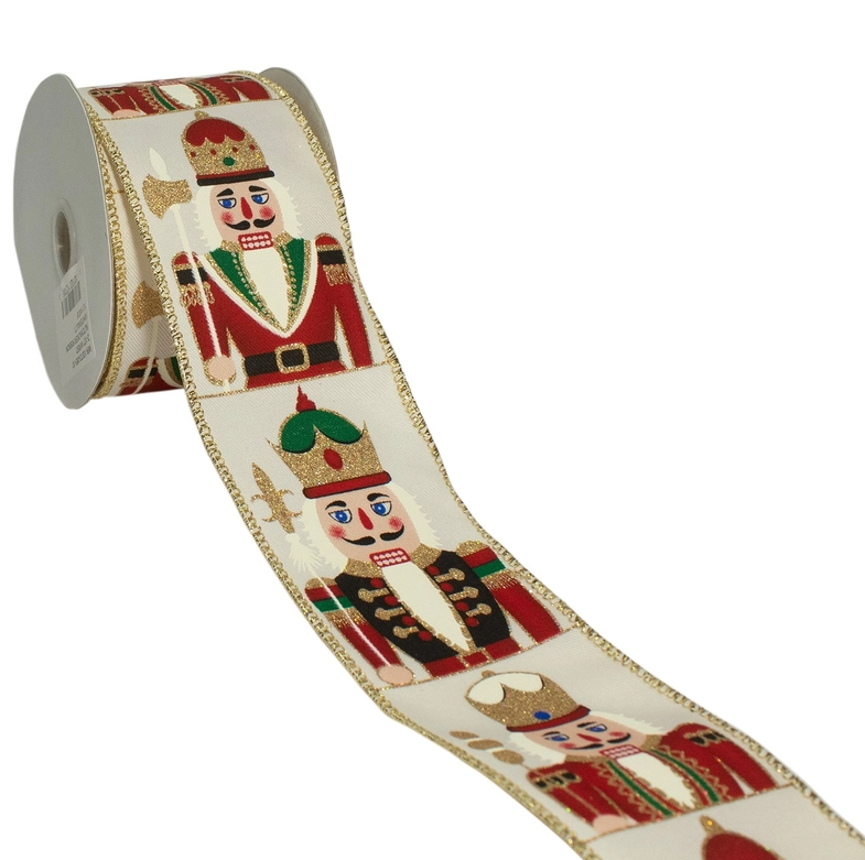 10yds Nutcracker Wired Ribbon