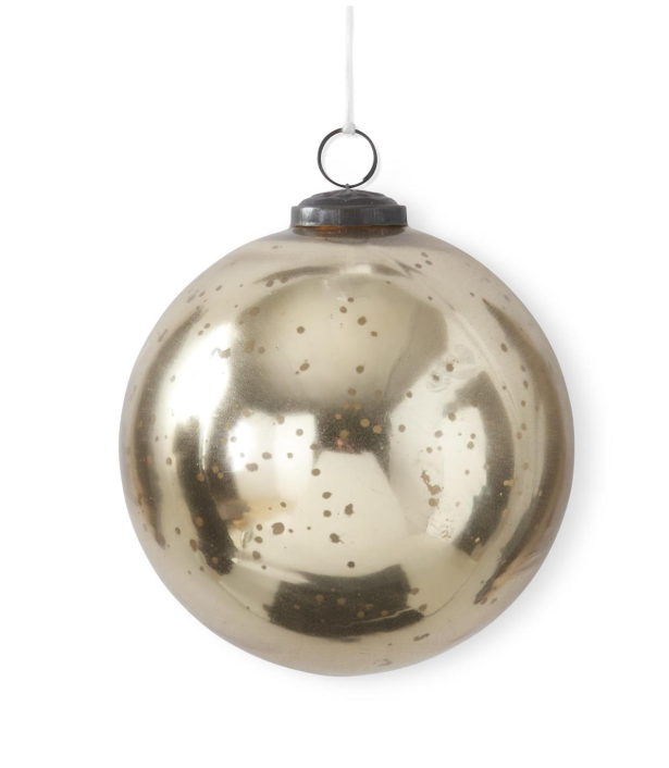 Antiqued Gold Mercury Glass Ornament