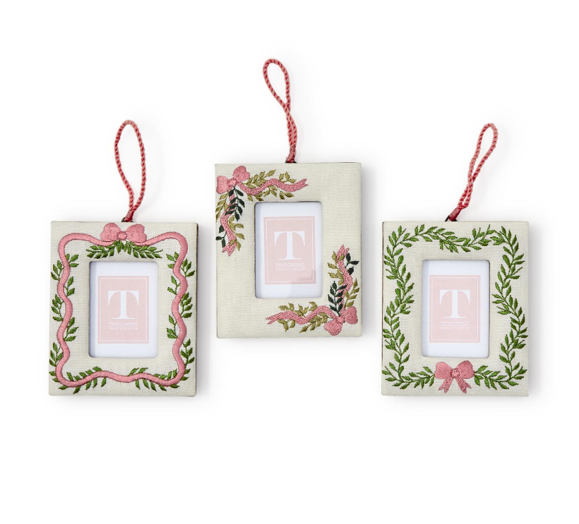 Embroidered Photo Frame Ornament