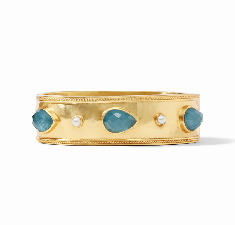 Julie Vos Trunk Show - Cannes Stone Statement Hinge Bangle