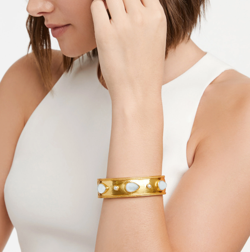 Julie Vos Trunk Show - Cannes Stone Statement Hinge Bangle