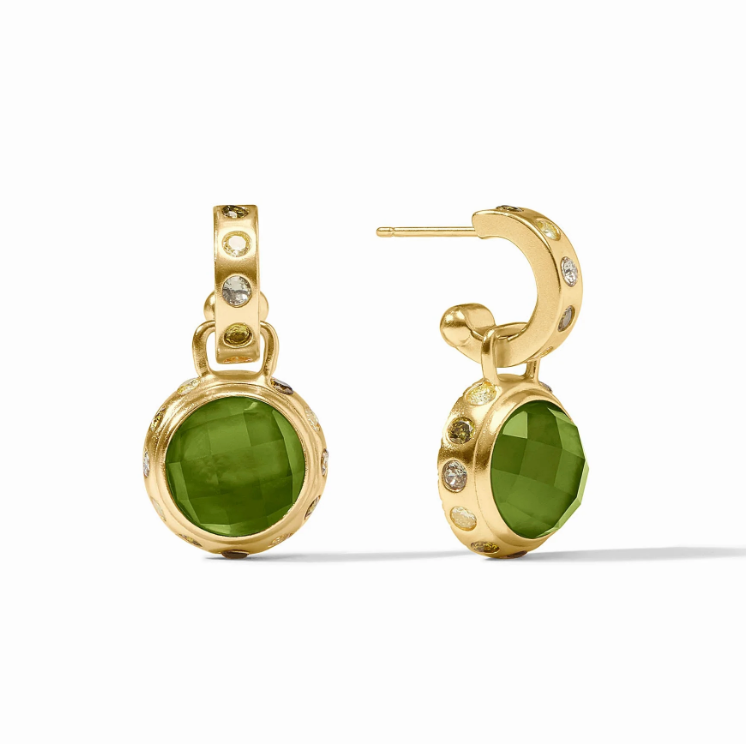 Julie Vos Rainbow Hoop & Charm Earring