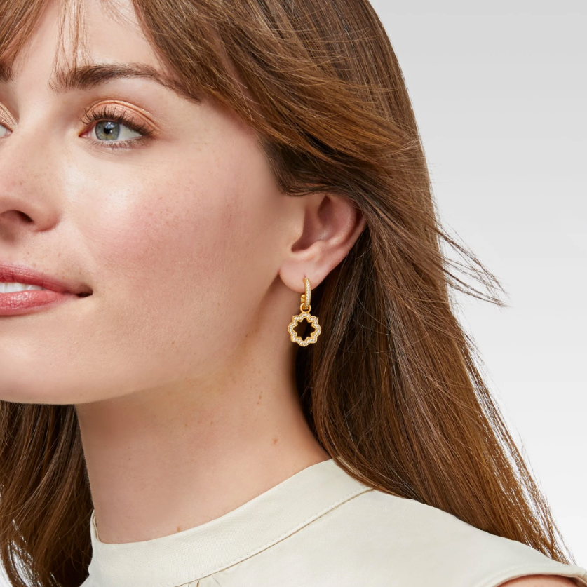 Julie Vos Odette Hoop & Charm Earring