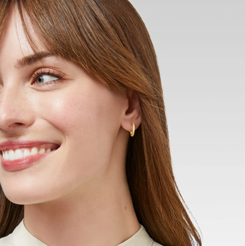 Julie Vos Odette Hoop & Charm Earring