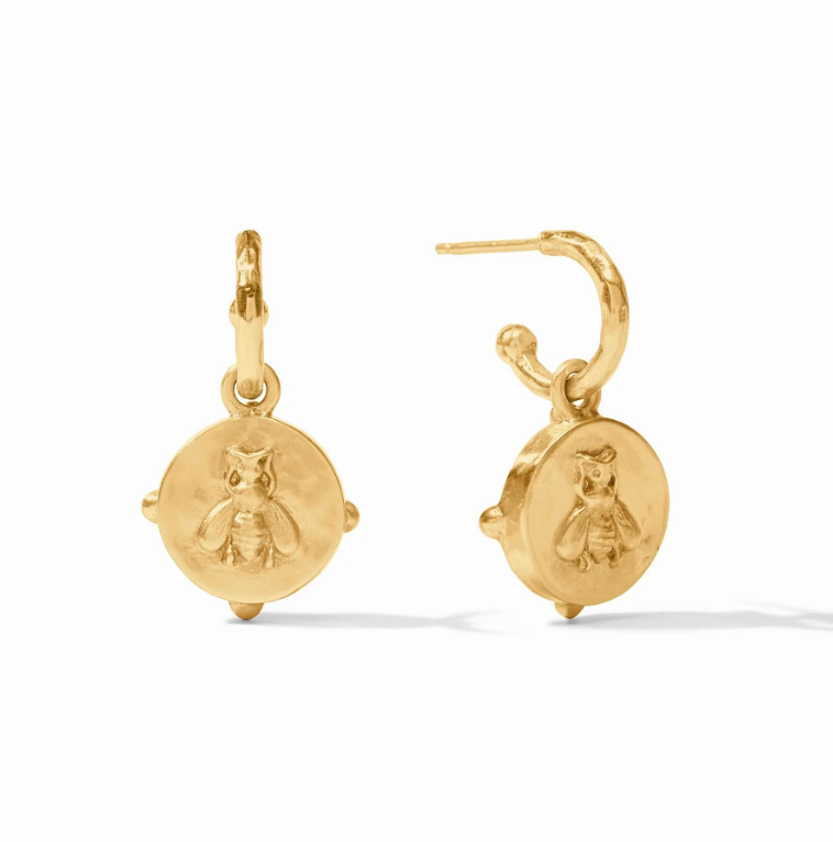 Julie Vos Trunk Show - Honeybee Hoop & Charm Earring
