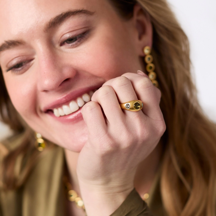 Julie Vos Trunk Show - Rainbow Signet Ring