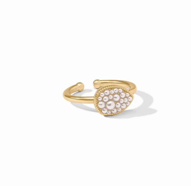 Julie Vos Pavé Teardrop Stacking Ring