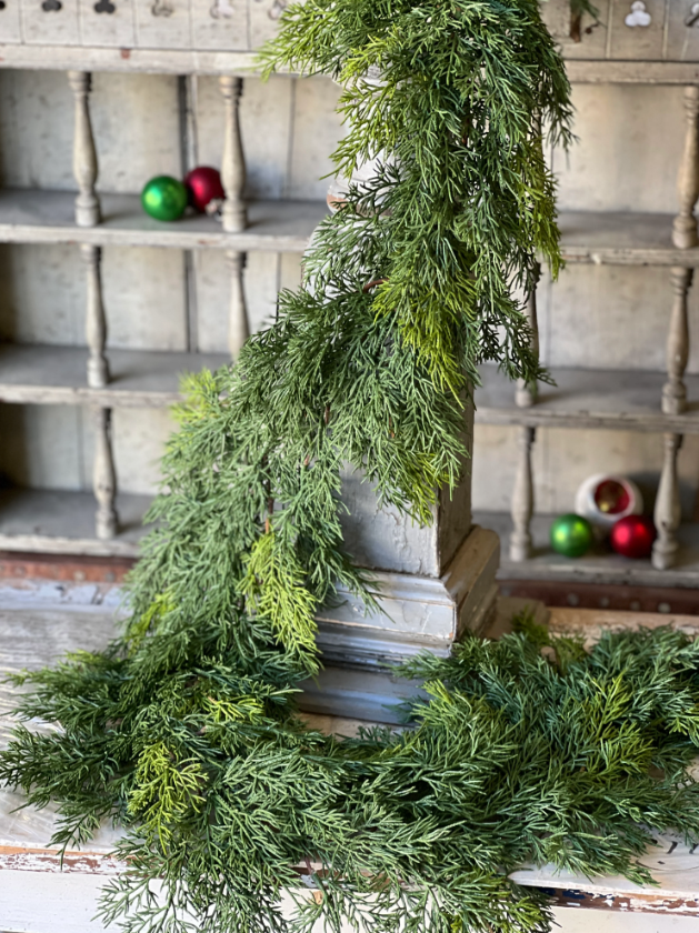 6' Verdant Cedar Garland