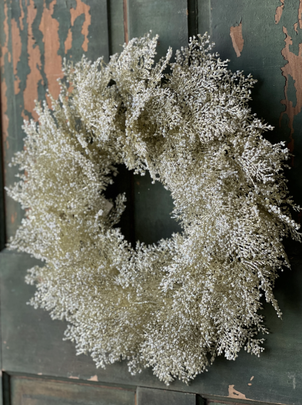 21" Frosted Berry Cypress Wreath