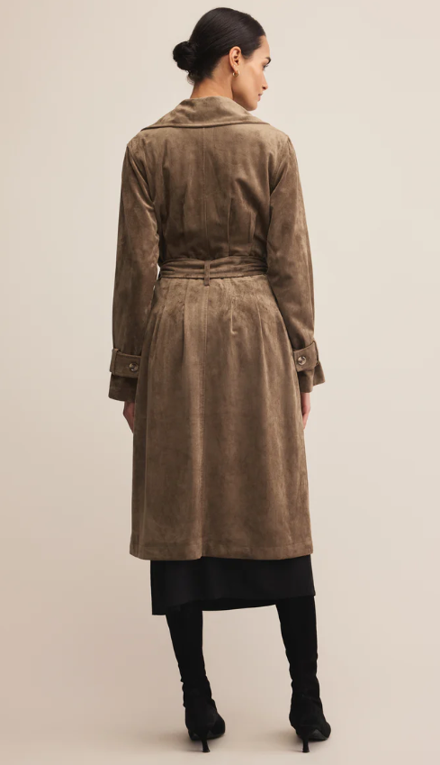 Z Supply Dorian Suede Trench Coat