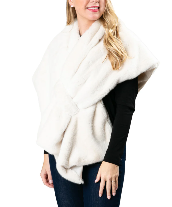 Katie Elegant Faux Fur Wrap