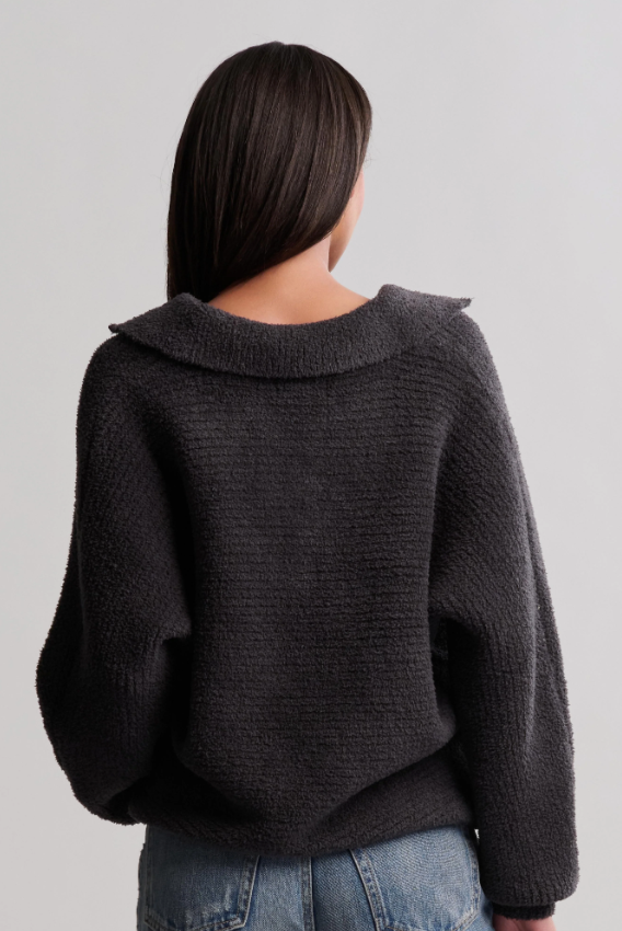 Barefoot Dreams CozyChic Dolman Sleeve Collared Pullover