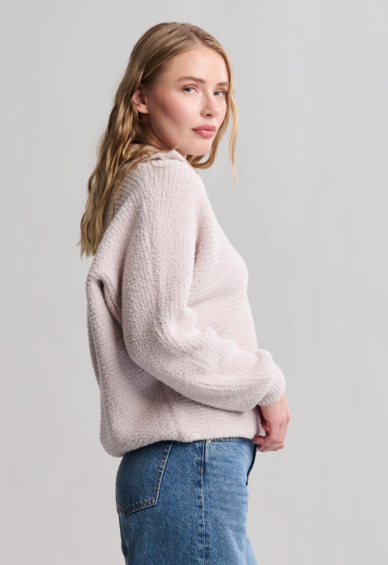 Barefoot Dreams CozyChic Dolman Sleeve Collared Pullover