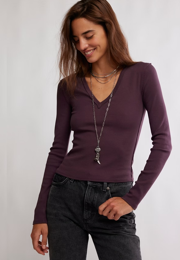Free People Neria Long Sleeve Top