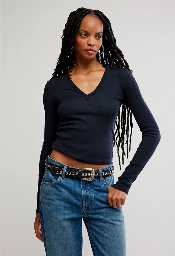 Free People Neria Long Sleeve Top