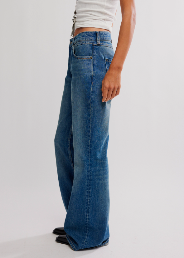 Free People West Coast Relaxed Flare Jeans