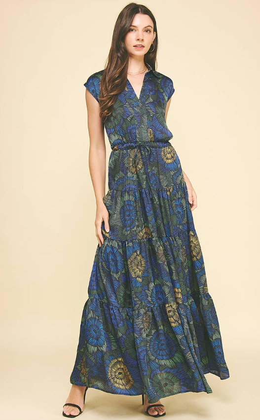Luciana Floral Tiered Maxi Dress
