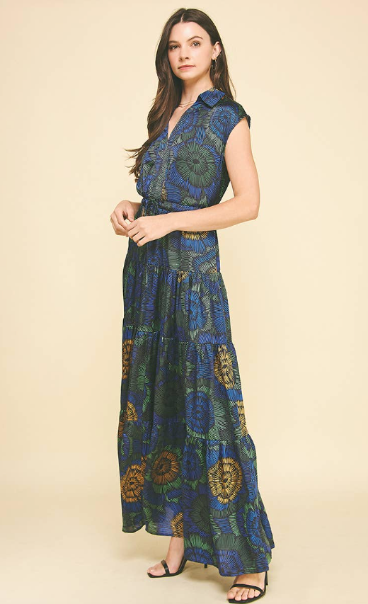 Luciana Floral Tiered Maxi Dress