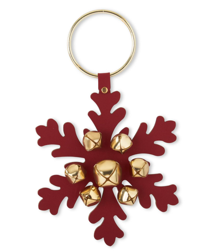 Snowflake with Bells Door Hanger