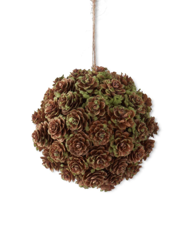Mini Pinecone & Moss Ball Ornament