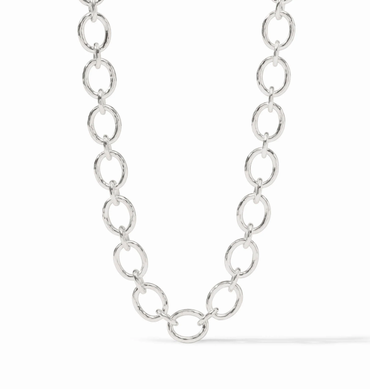 Julie Vos Catalina Demi Link Necklace - Silver