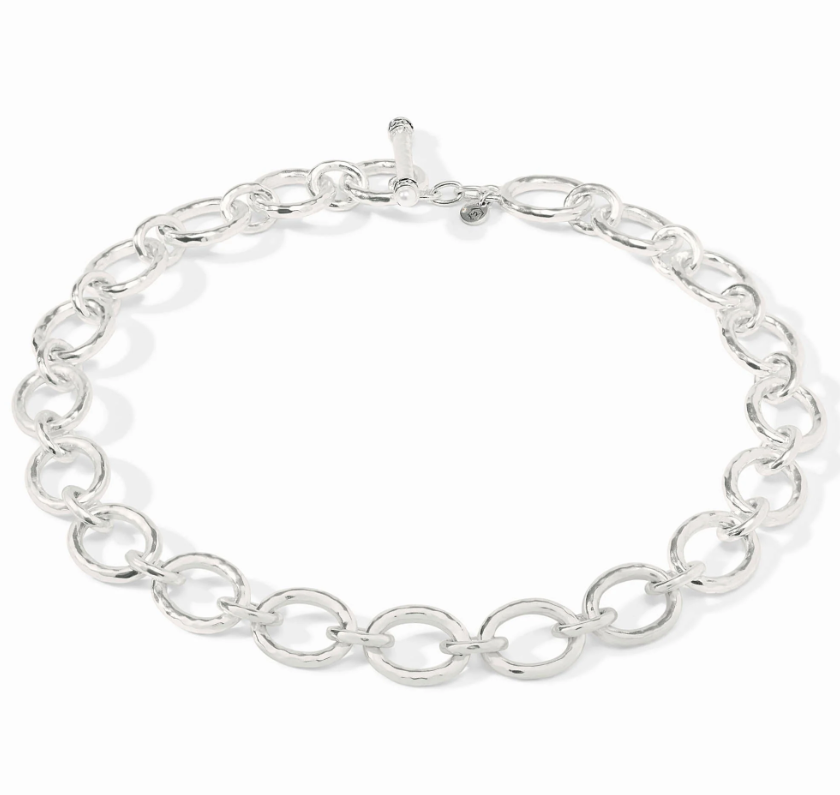 Julie Vos Catalina Demi Link Necklace - Silver